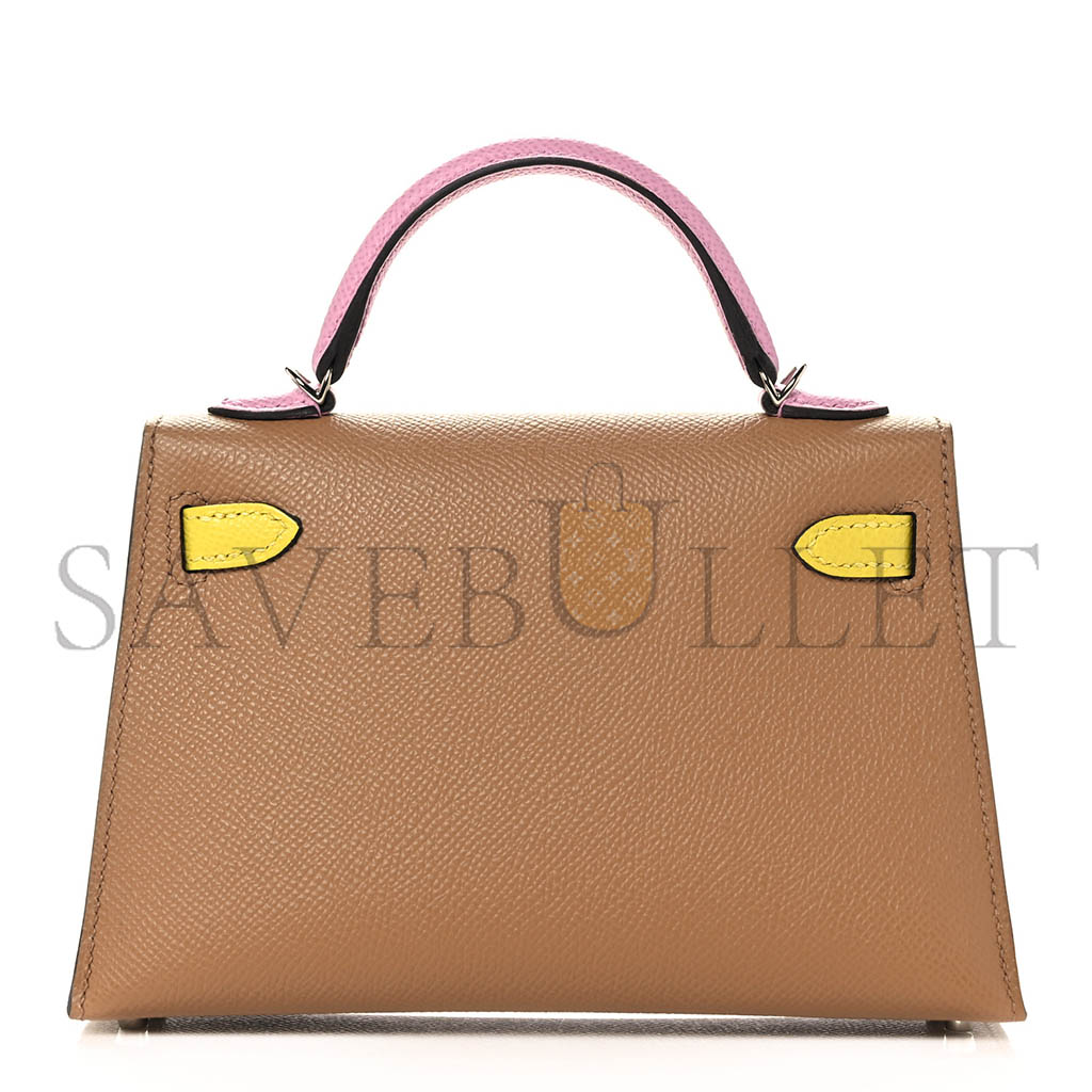 HERMÈS EPSOM MINI KELLY II THREE COLOR COMBINATIONS (19*12*5.5cm) 